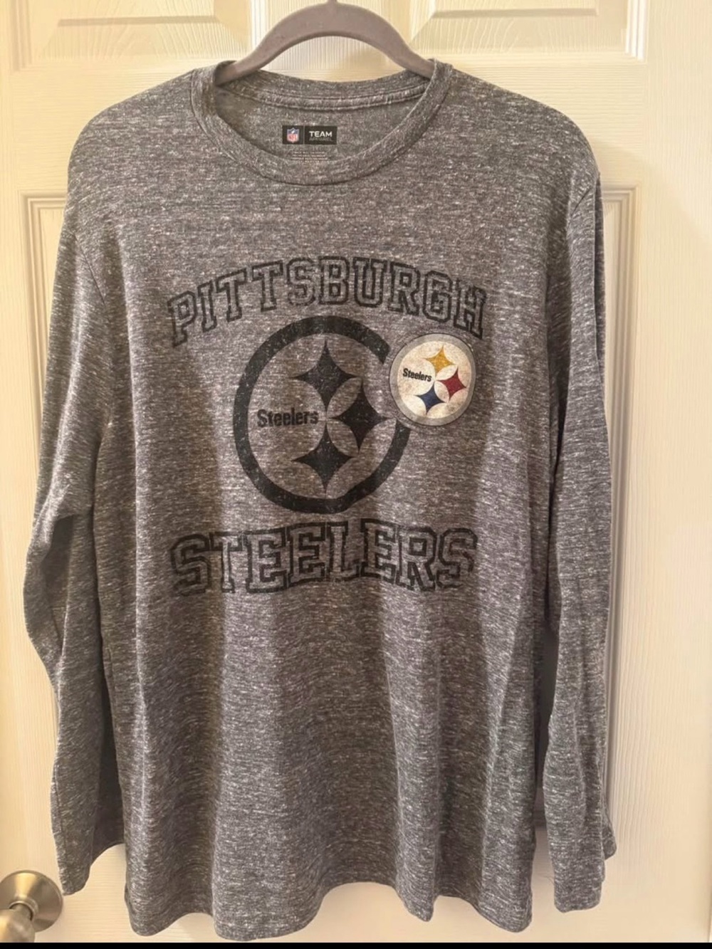 Pittsburgh Steelers Long Sleeve Tee - Gray